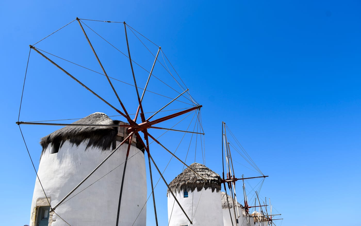 The Windmills of Mykonos, the iconic 16th-century icons of the Greek Cyclades island that is one of the senior tier of the Greek island trophy-property markets.