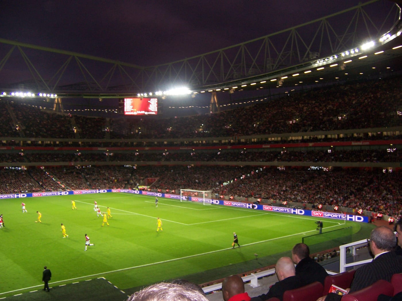 The Emirates Stadium in London, home of Arsenal FC. Arsenal is part of the Kroenke Sports and Entertainment portfolio (valuation 2.05 to 2.3 billion dollars). KSE was ranked by CNBC the world's most valuable sports empire at 21.2 billion dollars in 2025.